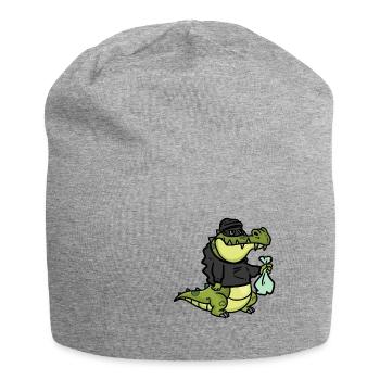 Alligator robber, Aligator robber - Jersey Beanie - heather grey - Front