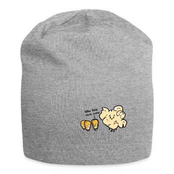 Poppin' Popcorn - Jersey-Beanie - Grau meliert - Vorne