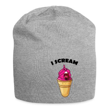 I Scream Ice Cream - Jersey-Beanie - Grau meliert - Vorne