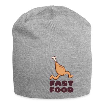 Fast food - Jersey Beanie - heather grey - Front