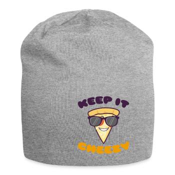 Keep it Cheezy - Jersey Beanie - heather grey - Front