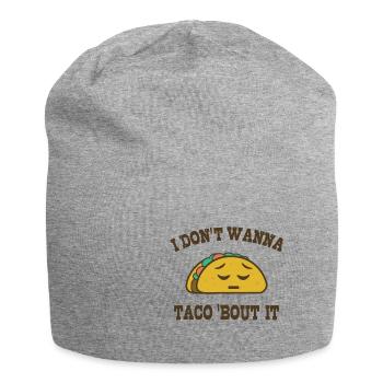 Taco 'à propos de ça - Bonnet en jersey - gris chiné - Devant