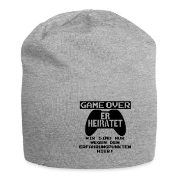 Gamer Best Man Wedding 2019 Gift - Jersey Beanie - heather grey - Front