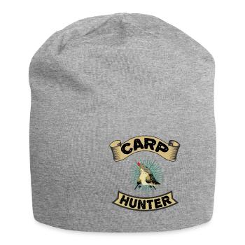 Carp Fishing Carp Angler Gift CARP-HUNTER - Jersey Beanie - heather grey - Front