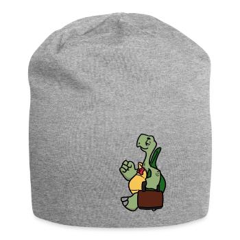 Worker Turtle - Jersey-Beanie - Grau meliert - Vorne