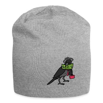 Broker Crow - Jersey-Beanie - Grau meliert - Vorne