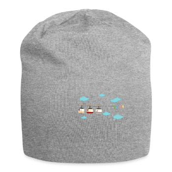 Gondola holiday skiing cable car - Jersey Beanie - heather grey - Front