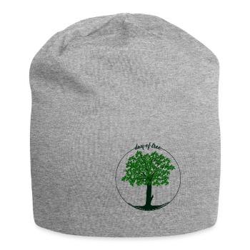 Beautiful tree for the day of the tree Gift idea - Jersey Beanie - heather grey - Front