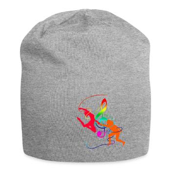 Colorful choreography with notes Gift idea - Jersey Beanie - heather grey - Front