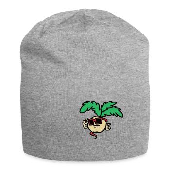 Rad Dish, Cool Radish - Jersey Beanie - heather grey - Front