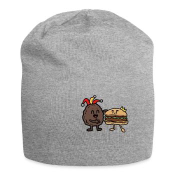 Burger friends - Jersey-Beanie - Grau meliert - Vorne