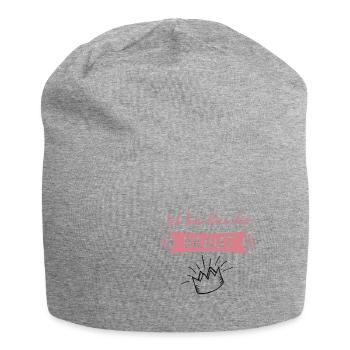 Ich bin hier die Braut - Jersey-Beanie - Grau meliert - Vorne