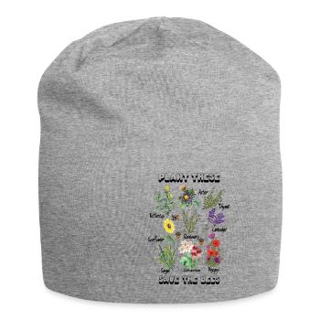 Plant These Save The Bees Tshirt Rettet Die Bienen - Jersey-Beanie - Grau meliert - Vorne