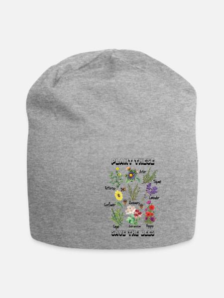 Plantez ces tshirt sauvent les abeilles, sauvez les abeilles - Bonnet en jersey - gris chiné