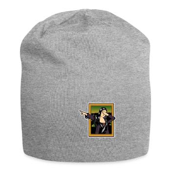 Dabbing Mona Lisa peintures pour les amateurs d’art - Bonnet en jersey - gris chiné - Devant