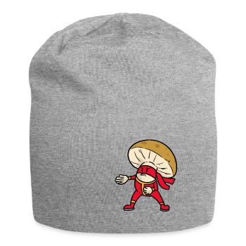 Champignon champignon champignon - Bonnet en jersey - gris chiné - Devant