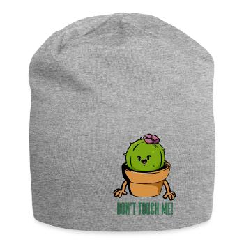 Don't Touch Me Rühr mich nicht an - Jersey-Beanie - Grau meliert - Vorne