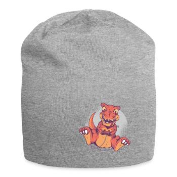 Gamingsaurus Gamer Geschenk Dinosaurier TRex - Jersey-Beanie - Grau meliert - Vorne