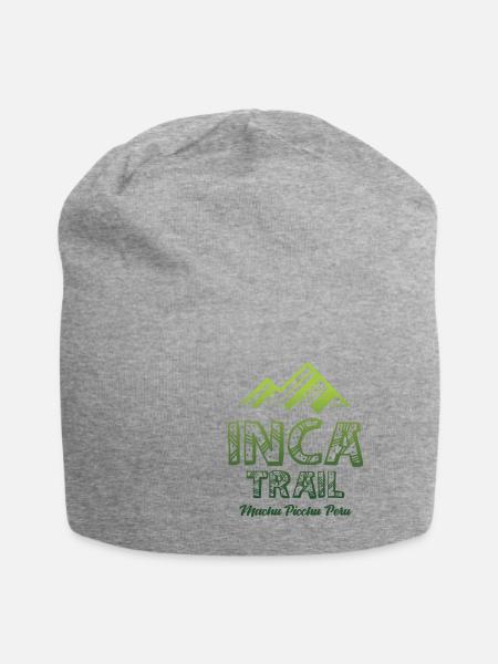 Inca Pfad - Machu Picchu - Peru - Jersey-Beanie - Grau meliert