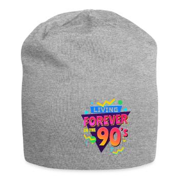 COLORFUL 90'S OUTFIT RETRO OLDSCHOOL GIFT - Jersey Beanie - heather grey - Front