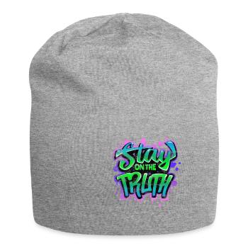 COOL JUSTICE MOTIVATION GRAFFITI GIFTS - Jersey Beanie - heather grey - Front