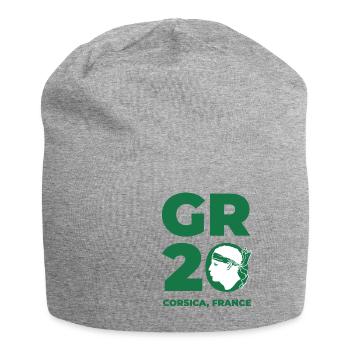 GR 20 Long Distance Hiking - Corsica, France - Jersey Beanie - heather grey - Front