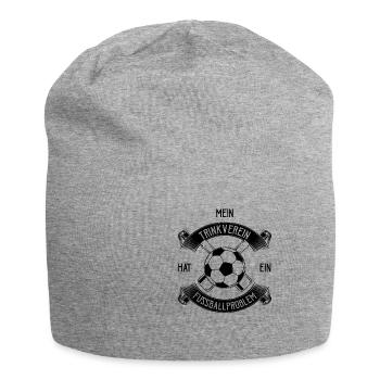My drinking club has a football problem - Jersey Beanie - heather grey - Front