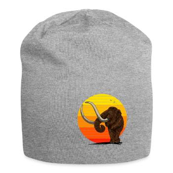 Beautiful mammoth in the sun Gift idea made of ice - Jersey Beanie - heather grey - Front