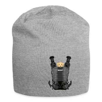Costume de chien, cadeau drôle d'Halloween pour les fans - Bonnet en jersey - gris chiné - Devant