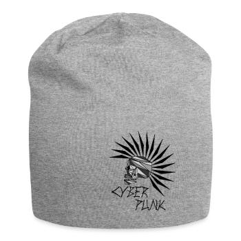 cyber punk scull - Jersey Beanie - heather grey - Front