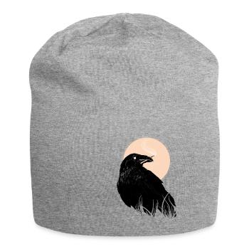Raven, allumeur des mondes - Hugin, Munin - Bonnet en jersey - gris chiné - Devant