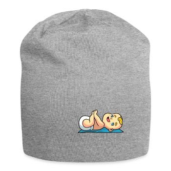 Couture de yoga pour bébé - Bonnet en jersey - gris chiné - Devant