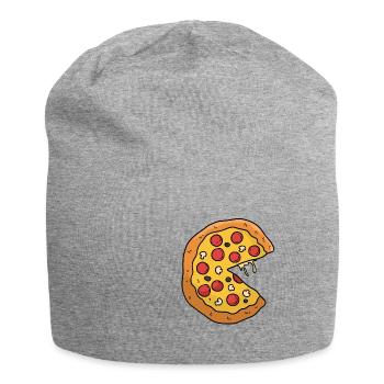 T-shirt pizza valentine couple - Bonnet en jersey - gris chiné - Devant