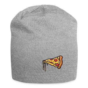 T-shirt pizza valentine couple - Bonnet en jersey - gris chiné - Devant