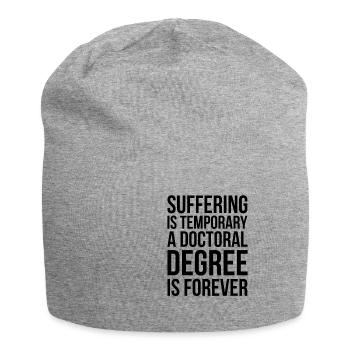 Doctorate Doctorate Doctoral Thesis Doctorate Gift - Jersey Beanie - heather grey - Front