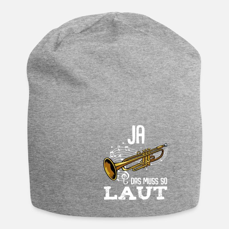 Ja Das Muss So Laut Trompeter Trompete Blasmusik - Jersey-Beanie - Grau meliert