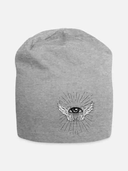 Gott Jesus Tod Beerdigung Trauer Jenseits Himmel - Jersey-Beanie - Grau meliert