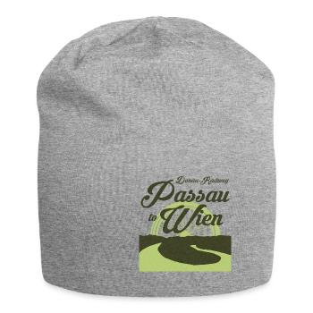 Donau-Radweg - Von Passau nach Wien - Jersey-Beanie - Grau meliert - Vorne
