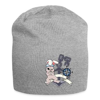 Sailor Compass Ancre Lapin Marin Capitaine Ahoi - Bonnet en jersey - gris chiné - Devant
