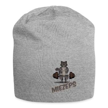Gym cats saying "pussies" sport ha - Jersey Beanie - heather grey - Front