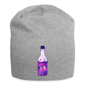 Space Soju Bottle | 한국 | Korean Galaxy Soju - Jersey-Beanie - Grau meliert - Vorne