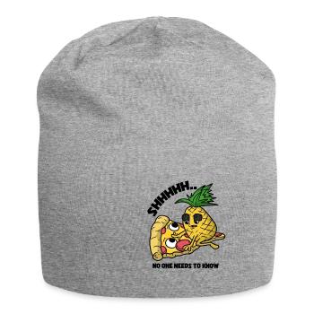 L'ananas séduit une pizza hawaï - Bonnet en jersey - gris chiné - Devant