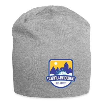 Donau-Radweg - Wien - Budapest - Jersey-Beanie - Grau meliert - Vorne