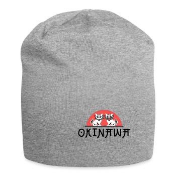 Okinawa – Japon - Bonnet en jersey - gris chiné - Devant