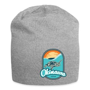 Okinawa – Japon - Bonnet en jersey - gris chiné - Devant