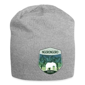 Ngorongoro - Tansania - Jersey-Beanie - Grau meliert - Vorne