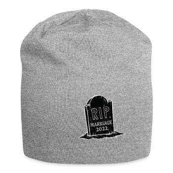 RIP To My Marriage 2022 Funny Gothic Aesthetic Par - Jersey Beanie - heather grey - Front