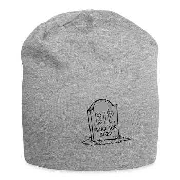 RIP To My Marriage 2022 Funny Gothic Aesthetic Par - Jersey Beanie - heather grey - Front