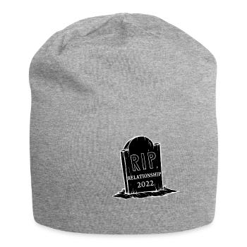 RIP To My Relationship 2022 Funny Gothic Aesthetic - Jersey Beanie - heather grey - Front