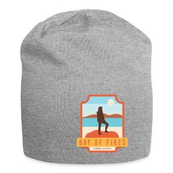 Bay of Fires - Tasmania, Australia - Jersey Beanie - heather grey - Front